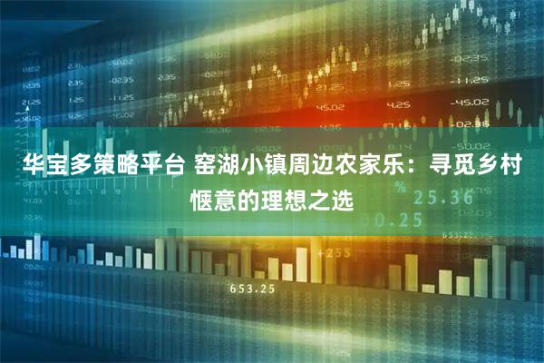 华宝多策略平台 窑湖小镇周边农家乐：寻觅乡村惬意的理想之选